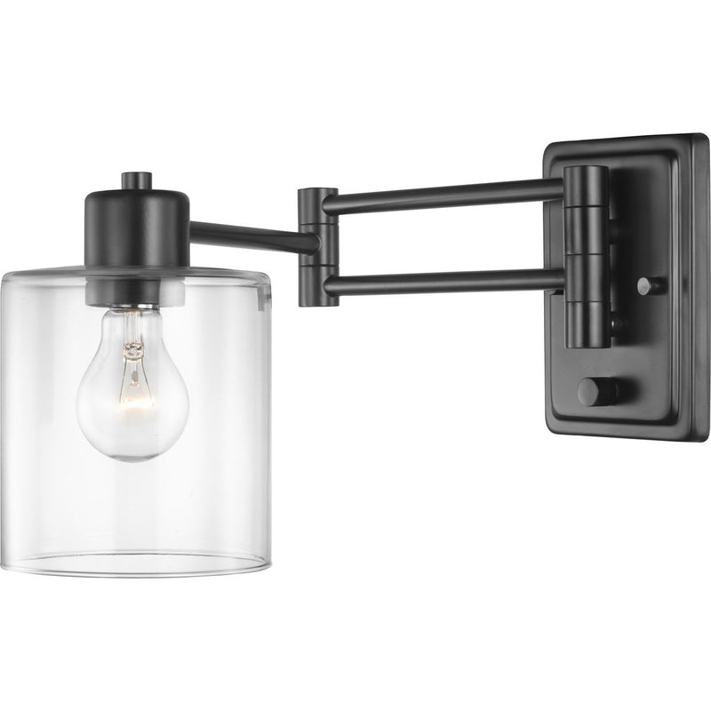 Progress P710086-031 Milner Collection Black Swing Arm Wall Light Main Image.jpg