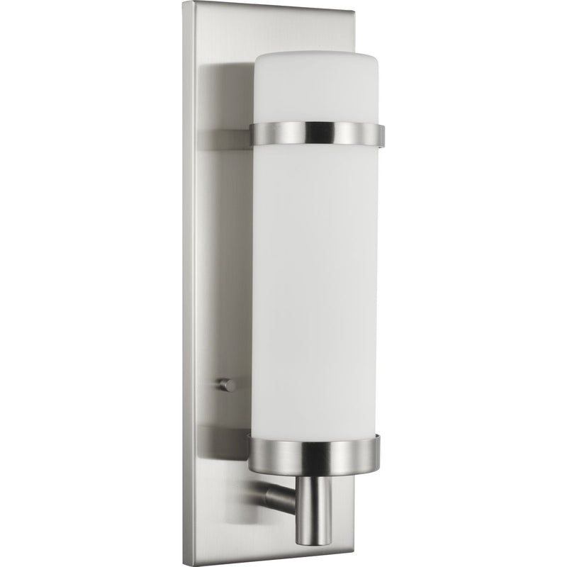 Progress P710087-009 Hartwick Collection Brushed Nickel One-Light Wall Sconce Main Image.jpg