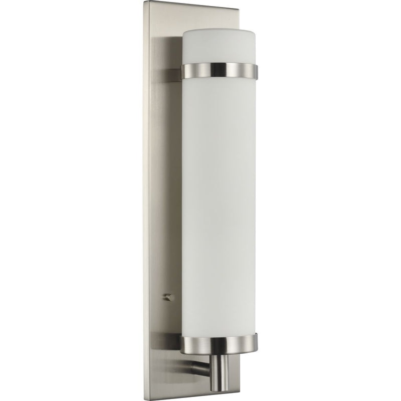 Progress P710088-009 Hartwick Collection Brushed Nickel One-Light Wall Sconce Main Image.jpg