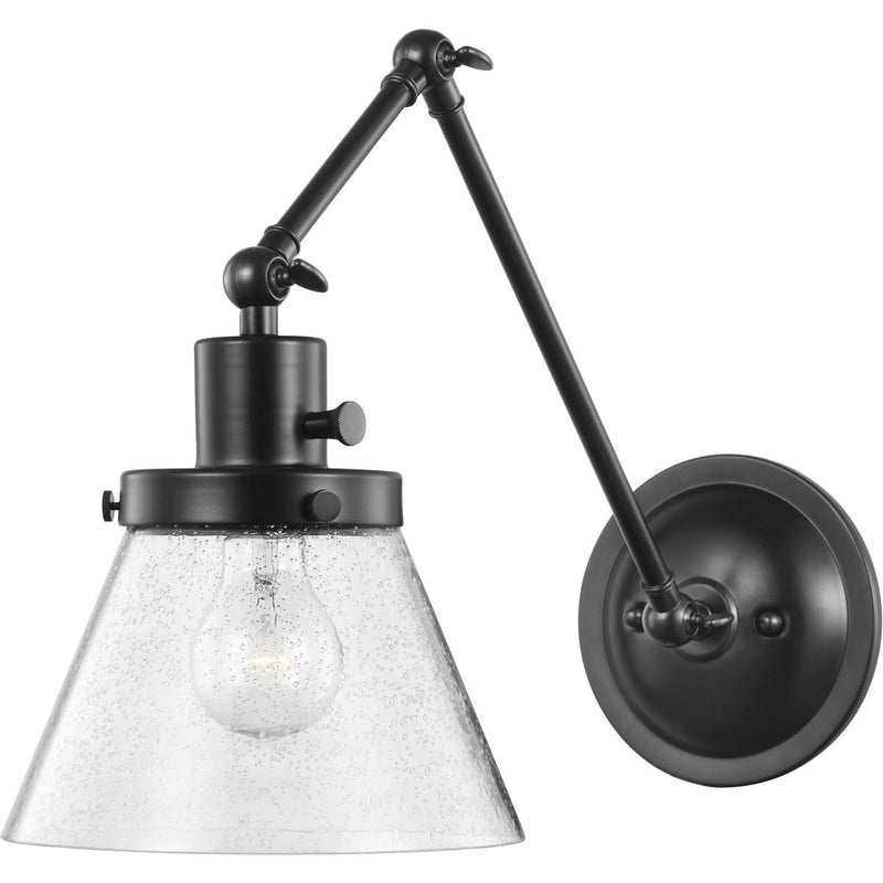 Progress P710094-031 Hinton Collection Black Swing Arm Wall Light Main Image.jpg