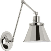 Progress P710095-104 Hinton Collection Polished Nickel Swing Arm Wall Light Main Image.jpg