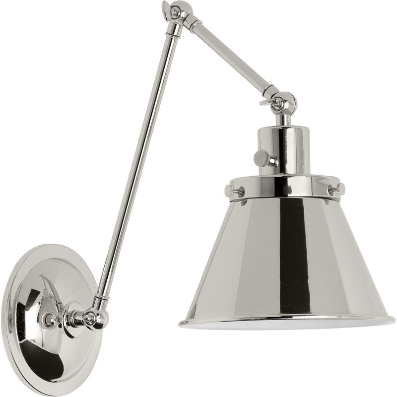 Progress P710095-104 Hinton Collection Polished Nickel Swing Arm Wall Light Main Image.jpg