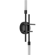Progress P710103-031-30 Quadrant LED Collection Two-Light Matte Black Modern Style Wall Light Main Image.jpg