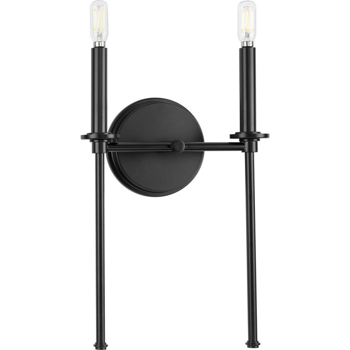 Progress P710107-31M Elara Collection Two-Light New Traditional Matte Black Wall Light Main Image.jpg