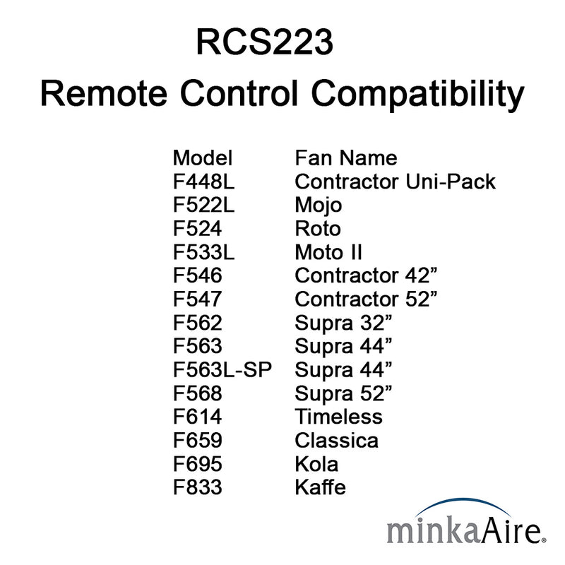 Minka-Aire RCS223L Minka-Aire Hand Held Remote Control For LED, Grey Alternate Image 2.jpg