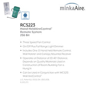 Minka-Aire RCS223L Minka-Aire Hand Held Remote Control For LED, Grey Alternate Image 3.jpg