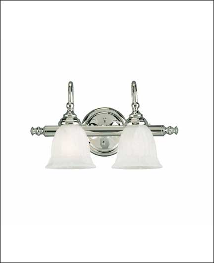 Savoy House 8-1062-2-CH Two Light Bath Bar, Chrome