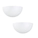 Shoppers Lighting Pack of 2 - A0130 Matte White Acrylic Decorative 1-Light Wall Sconce, Bright White Energy Efficient LED Bulb Included - 3000K, Lightweight, Easy Install Main Image.jpg