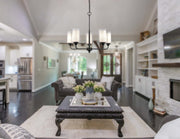 Innovations Lighting 342-5CR-BK-CLW-LED Fairbank 5 Light Chandelier, Matte Black Alternate Image.jpg