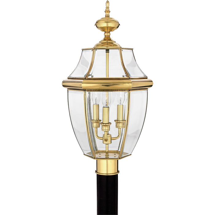 Francis Millar CL9043B Classic Series Outdoor Post Lantern, Polished Brass Main Image.jpg