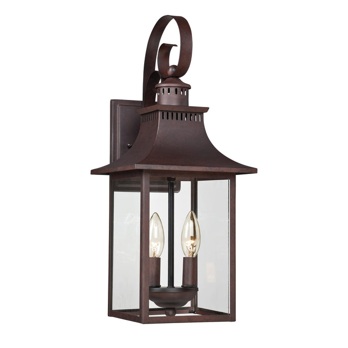 Carteret 2 Light Medium Transitional Outdoor Wall Lantern Main Image.jpg