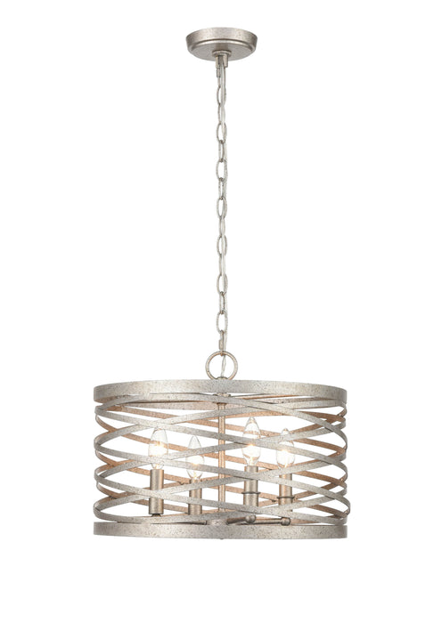 Shoppers Lighting PD20024-AN 4-Light Pendant, Antique Nickel Finish Main Image.jpg