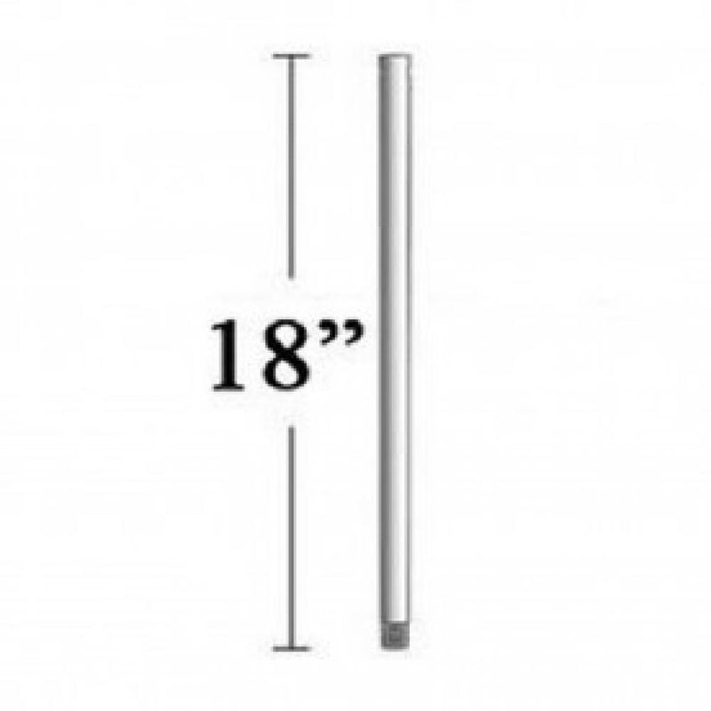 Minka-Aire DR518-ABDD 18" Down Rod In Brushed Aluminum Main Image.jpg