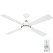 Minka-Aire F623L-WHF/SBR Orb LED 54" Ceiling Fan, Flat White Main Image.jpg