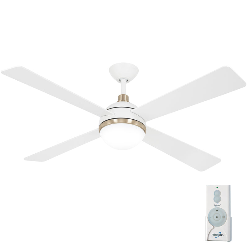 Minka-Aire F623L-WHF/SBR Orb LED 54" Ceiling Fan, Flat White Main Image.jpg