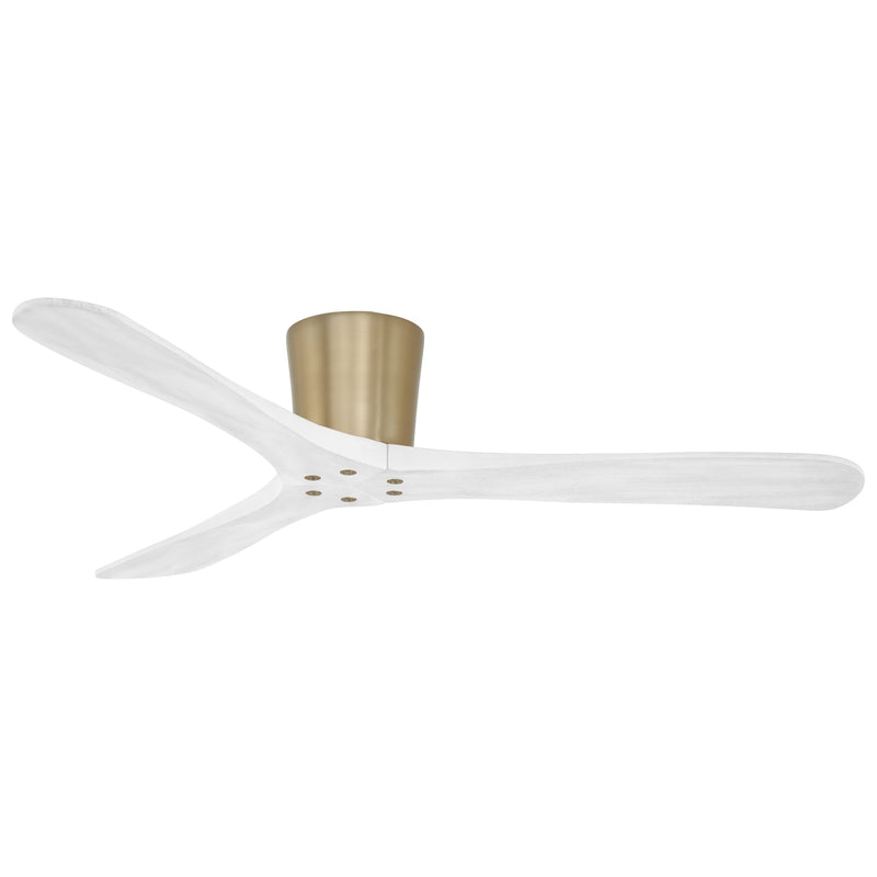 Minka-Aire F663-SBR/WHF Avtur 60" Ceiling Fan, Soft Brass w/ Flat White Blades Main Image.jpg