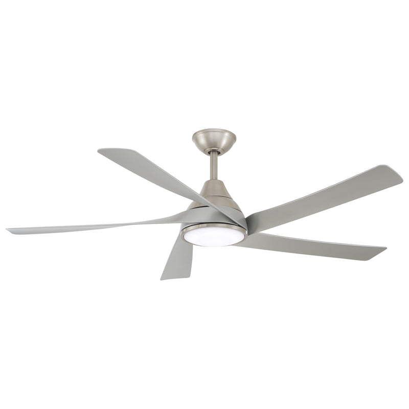 Minka-Aire F765L-BN/SL Transonic 56" Ceiling Fan, Brushed Nickel w/ Silver Blades Main Image.jpg