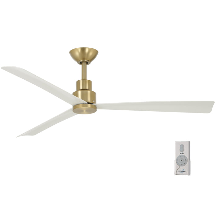 Minka-Aire F787-SBR/WHF Simple - 52 Inch Ceiling Fan, Soft Brass / White Finish Main Image.jpg