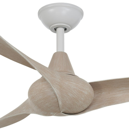 Minka-Aire F843-WHF/BLW Wave - 3-Blade 52" Ceiling Fan, Flat White w/ Bleached Seasoned Wood Blades Alternate Image.jpg