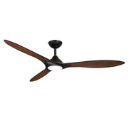 Minka-Aire F868L-CL/DK Sleek - 3-Blade 60" LED Smart Ceiling Fan, Coal w/ Distressed Koa Blades Main Image.jpg