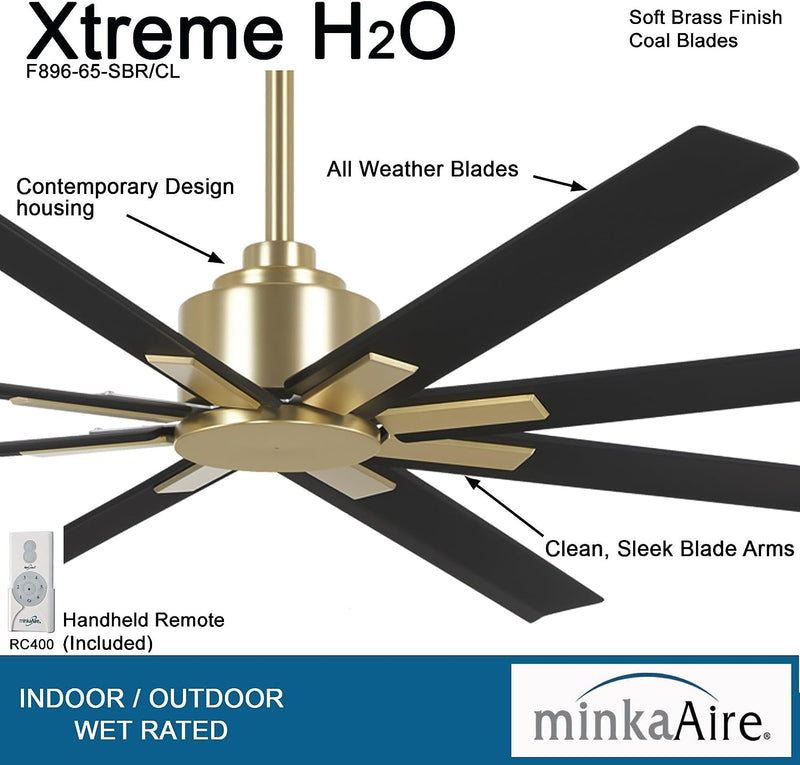 Minka-Aire F896-65-SBR/CL Xtreme H2O 65" Ceiling Fan, Soft Brass and Coal Alternate Image.jpg