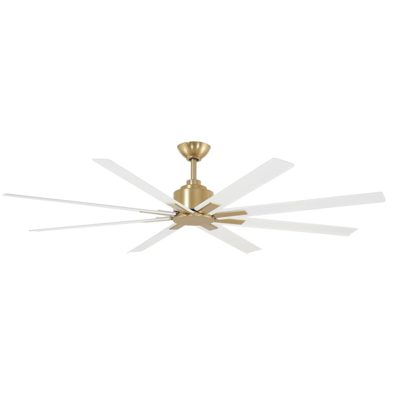 Minka-Aire F896-84-SBR/WHF Xtreme H2O 84" Outdoor Ceiling Fan, Soft Brass and Flat White Main Image.jpg