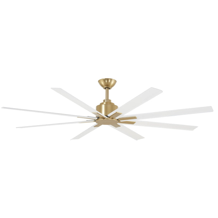 Minka-Aire F896-65-SBR/WHF Xtreme H2O 65" Ceiling Fan, Soft Brass and Flat White Main Image.jpg