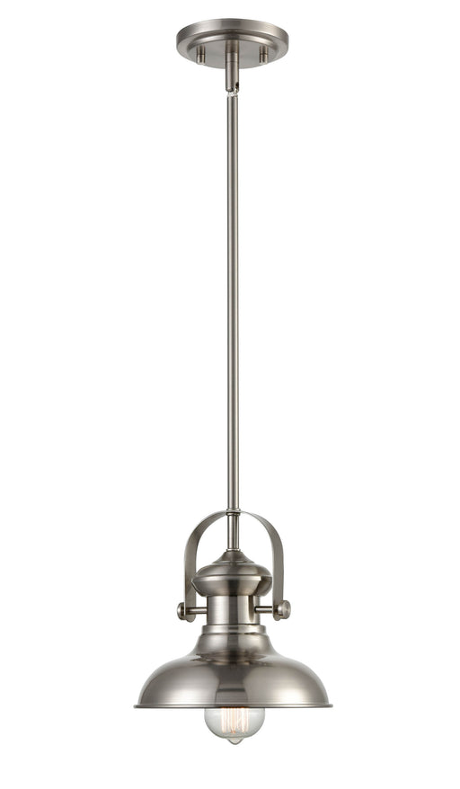 Shoppers Lighting PD2051-BN 1-Light Mini-Pendant, Brushed Nickel Finish Main Image.jpg