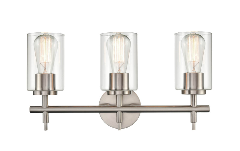 Shoppers Lighting BB5023-BN 3-Light Wall/Bath Fixture, Brushed Nickel Finish Main Image.jpg