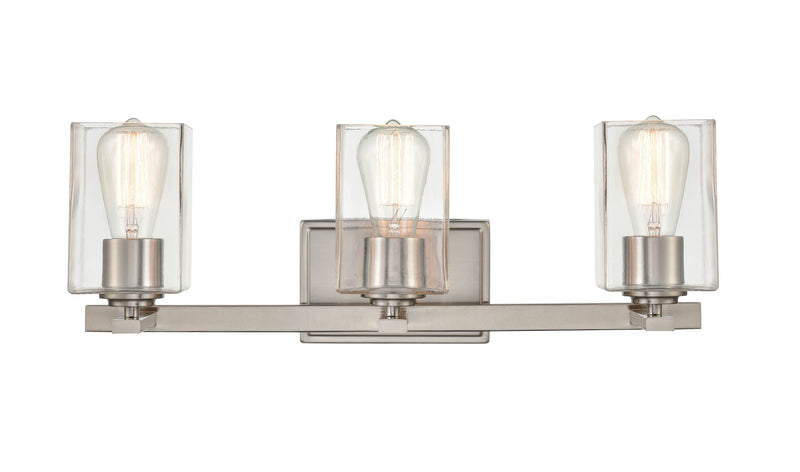Shoppers Lighting BB5003-BN 3-Light Wall/Bath Fixture, Brushed Nickel Finish Main Image.jpg