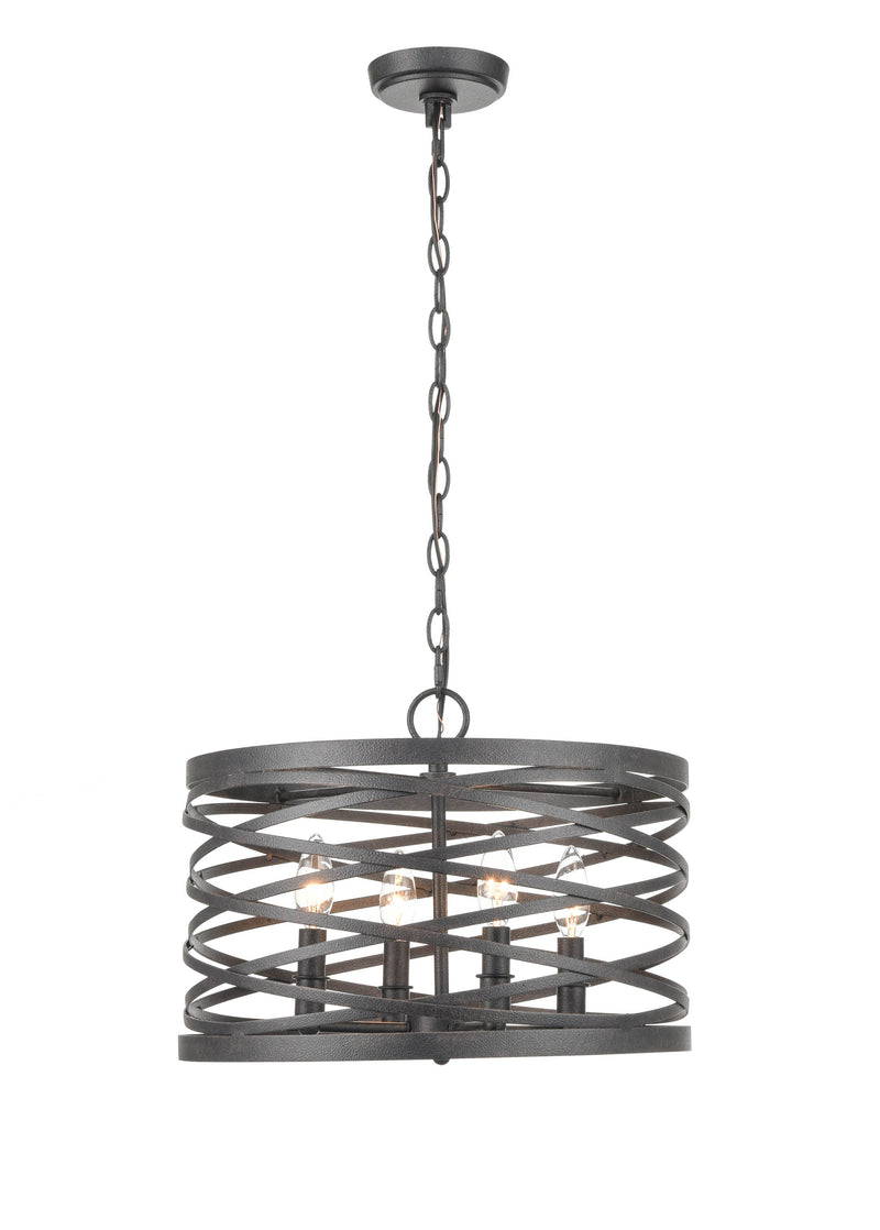 Shoppers Lighting PD20024-WI 4-Light Pendant, Weathered Iron Finish Main Image.jpg
