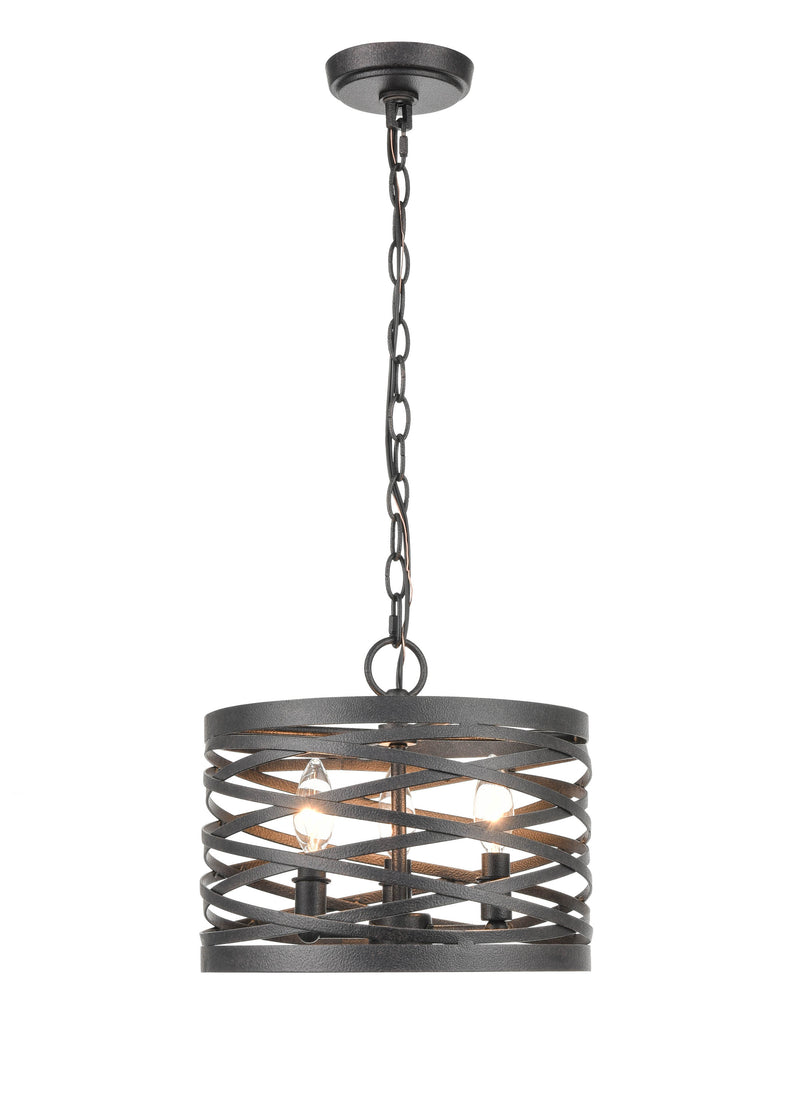 Shoppers Lighting PD20022-WI 2-Light Pendant, Weathered Iron Finish Main Image.jpg