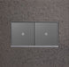 Legrand AWM2GHFFE1 Adorne 2-Gang Wall Plate, Natural Iron Alternate Image 1