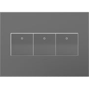 adorne® AWP3GMG4 Magnesium Three-Gang Screwless Wall Plate with Microban® Alternate Image.jpg