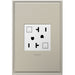 Legrand AGFTR2202W4 Adorne Duplex Self-Test GFCI Receptacles, White Alternate Image 2