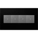 Legrand AWP4GNK4 Adorne Gang Wall Plate, Black Alternate Image 1