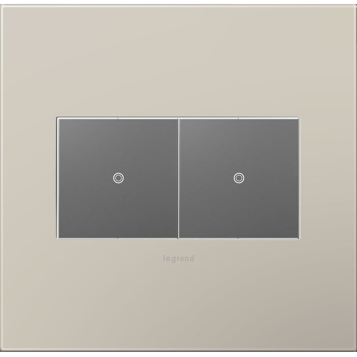 Legrand AWP2GGG4 Adorne Gang Wall Plate, Greige Alternate Image 1