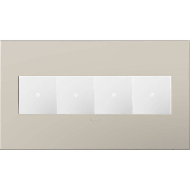 adorne® AWP4GGG4 Greige Four-Gang Screwless Wall Plate Alternate Image.jpg