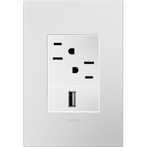 Legrand AWP1G3PW4 Adorne Gang Wall Plate, White Alternate Image 1