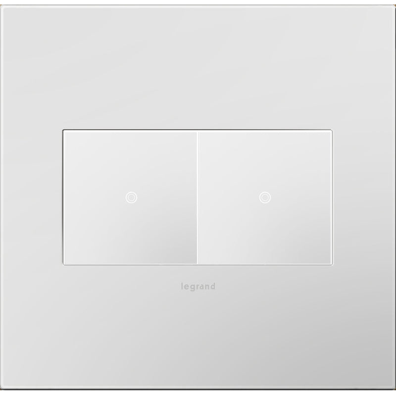 adorne® AWP2GPW4 Matte White Two-Gang Screwless Wall Plate with Microban® Alternate Image.jpg