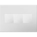 Legrand AWP3GPW4 Adorne Gang Wall Plate, White Alternate Image 1