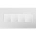 Legrand AWP4GPW4 Adorne Gang Wall Plate, White Alternate Image 1