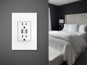 adorne® ARTRUSB153W4WP Dual-USB Outlet with Gloss White Wall Plate, White Alternate Image.jpg