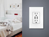 Legrand ARTRUSB153W4WP Adorne Dual-USB Outlet, White Alternate Image 2