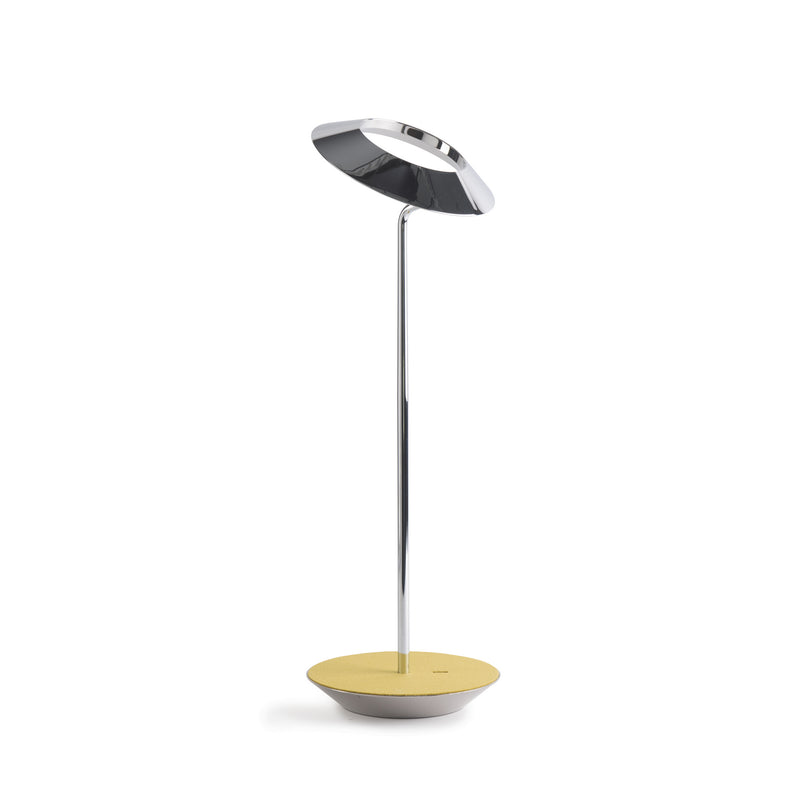 Koncept RYO-SW-CRM-HDF-DSK Royyo LED Desk Lamp, Chrome Body, Honeydew Felt Alternate Image.jpg
