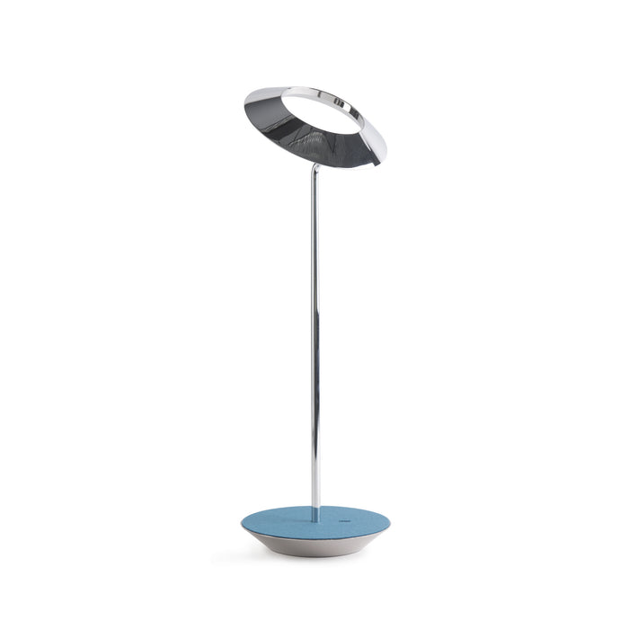 Koncept RYO-SW-CRM-AZF-DSK Royyo LED Desk Lamp, Chrome Body, Azure Felt Alternate Image.jpg