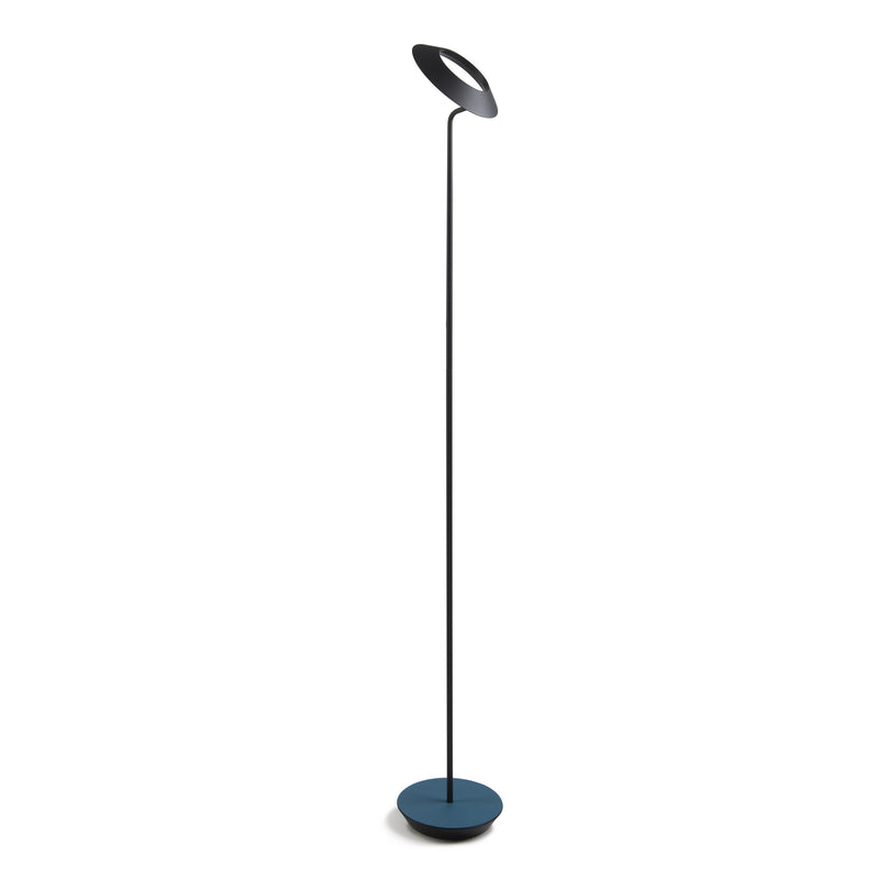 Koncept RYO-SW-MTB-AZF-FLR Royyo LED Floor Lamp, Matte Black Body, Azure Felt Alternate Image.jpg