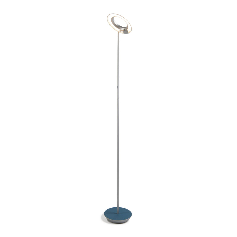 Koncept RYO-SW-SIL-AZF-FLR Royyo LED Floor Lamp, Silver Body, Azure Felt Alternate Image.jpg