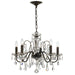 Crystorama 3025-EB-CL-MWP Butler Five Light Chandelier English Bronze Alternate Image 2.jpg