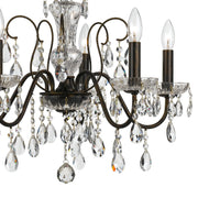 Crystorama 3025-EB-CL-MWP Butler Five Light Chandelier English Bronze Alternate Image 4.jpg